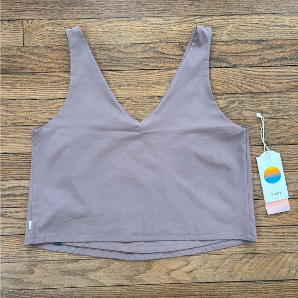 Vuori Villa Cropped V-Neck Sleeveless Tank Top S NWT - Picture 5 of 10